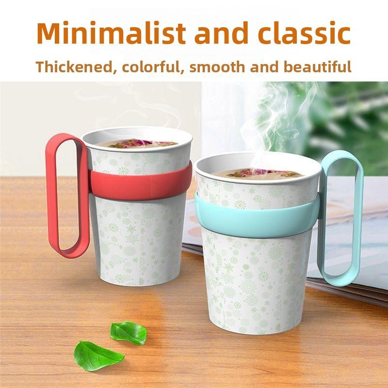 1Pcs Home Thickening Plastic Anti-scalding Gadgets Disposable Cup Accessories Mug Sleeve Cup Holder