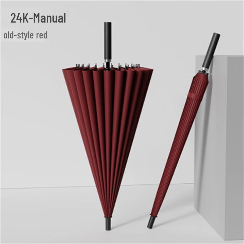 Ximengyuan 24-Rib Manual Long Handle Windproof Umbrella, 10-Pack