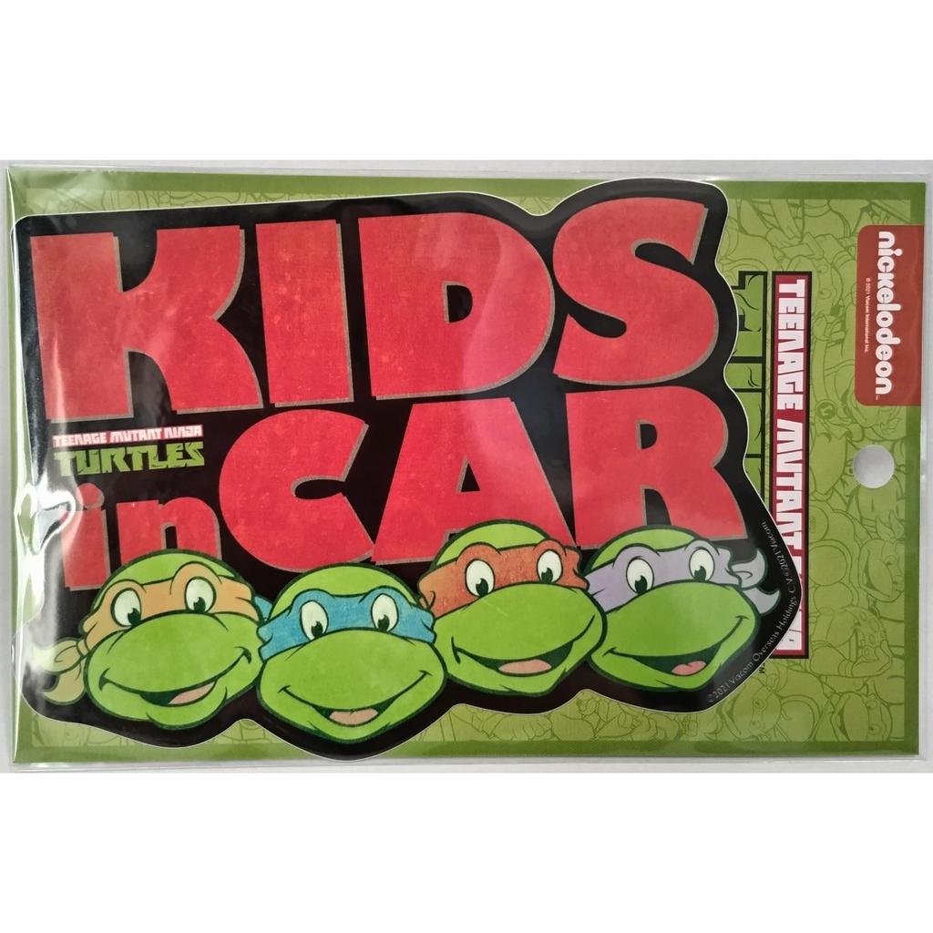 Mutant Turtles Car Sticker KIDS in CAR Character Sticker Retro