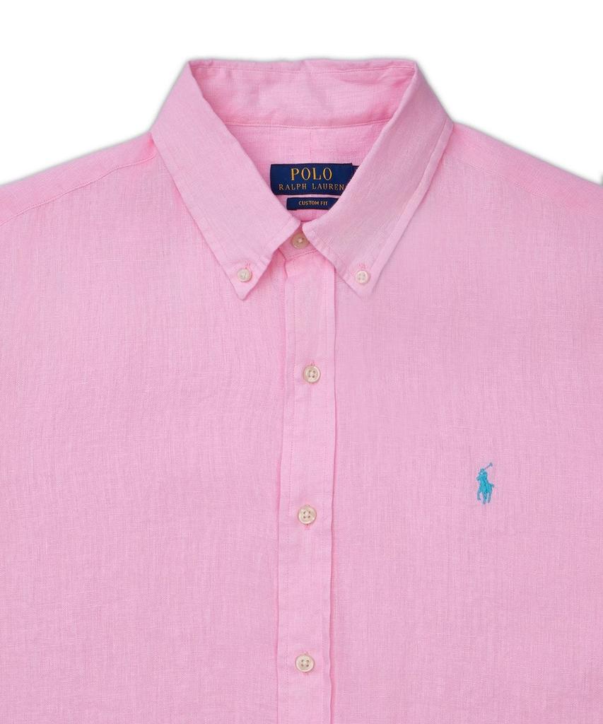 POLO RALPH LAUREN Custom Fit Linen Shirt - Pink