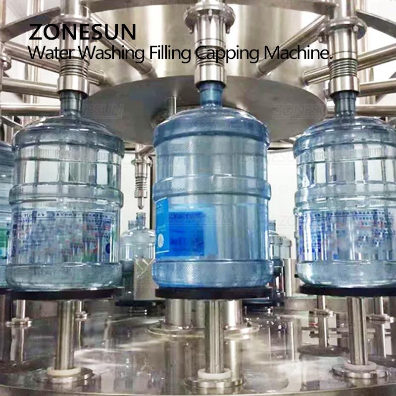ZONESUN ZS-AFMW 900 BPH 5 Gallons PET Bottled Water Filling Machine Sealing Packaging Line Mass Production Manufacture