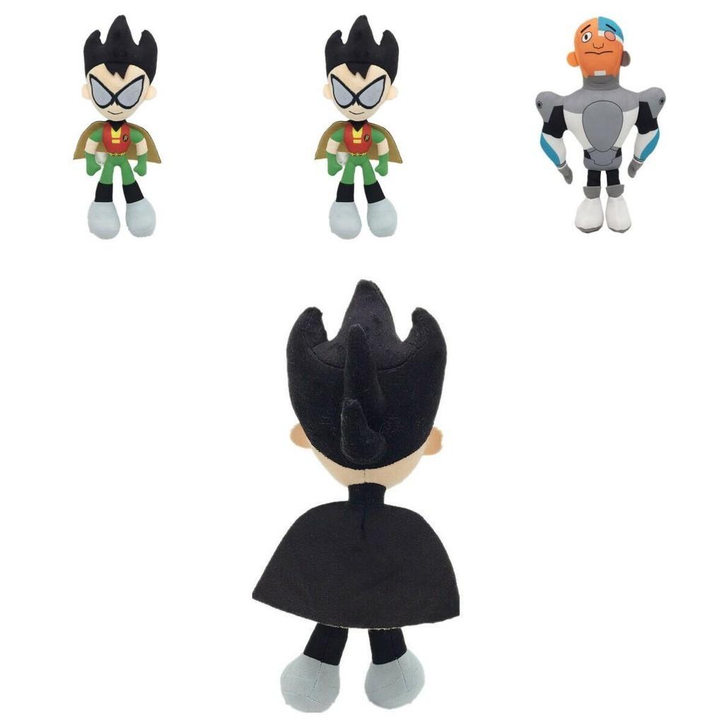 Entzückende 10-Zoll Teen Titans Go Plüschtiersammlung mit Robin Raven Cyborg