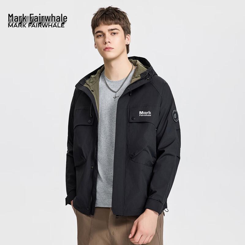 

Mark Hua Fei Men s Multi-Pocket Hooded Work Jacket 2XL