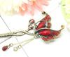 Miaomyao Single for Japanese and Metal Hair Butterfly Antique Muted Hair Miaomyao Hairpin, Hairpin, Clothing, Tomesode, Kimono, Yukata, Ornament,