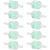 Silicone Tube Filter Aquarium Green 10PCS ABS Cleaning Filtration Supplies for Fish and Aquariums