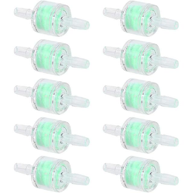 Silicone Tube Filter Aquarium Green 10PCS ABS Cleaning Filtration Supplies for Fish and Aquariums