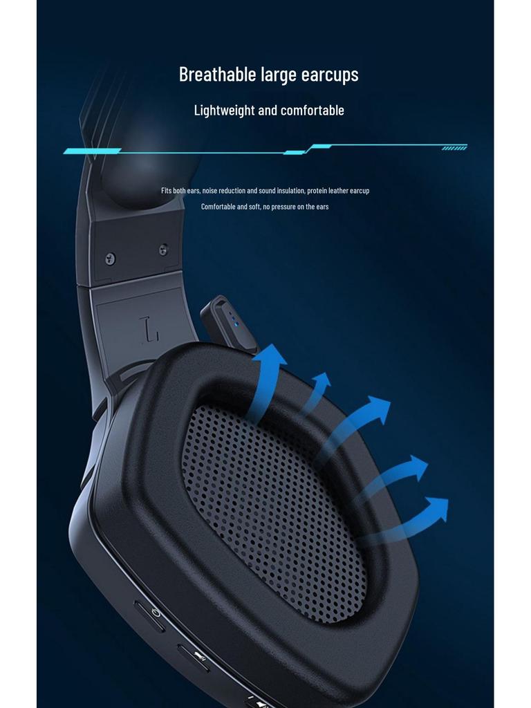 USB Gaming Headset with Noise Cancelling and Cool Lighting Effects for PC/Laptop