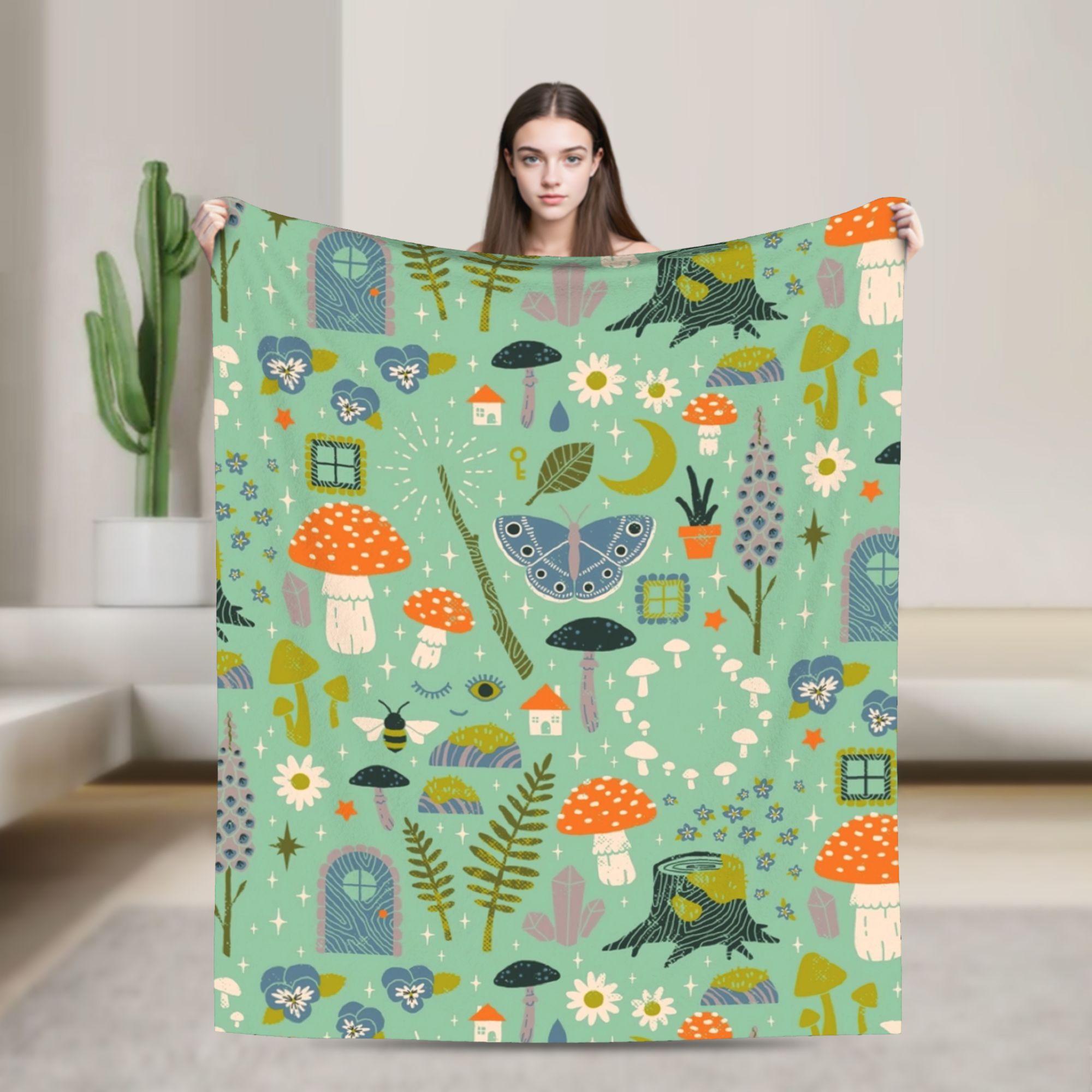 

Goosebumps Dead House Calling All Creeps Blankets Flannel Horror Halloween Throw Blanket for Bedroom Sofa Bedroom Quilt 75x90cm
