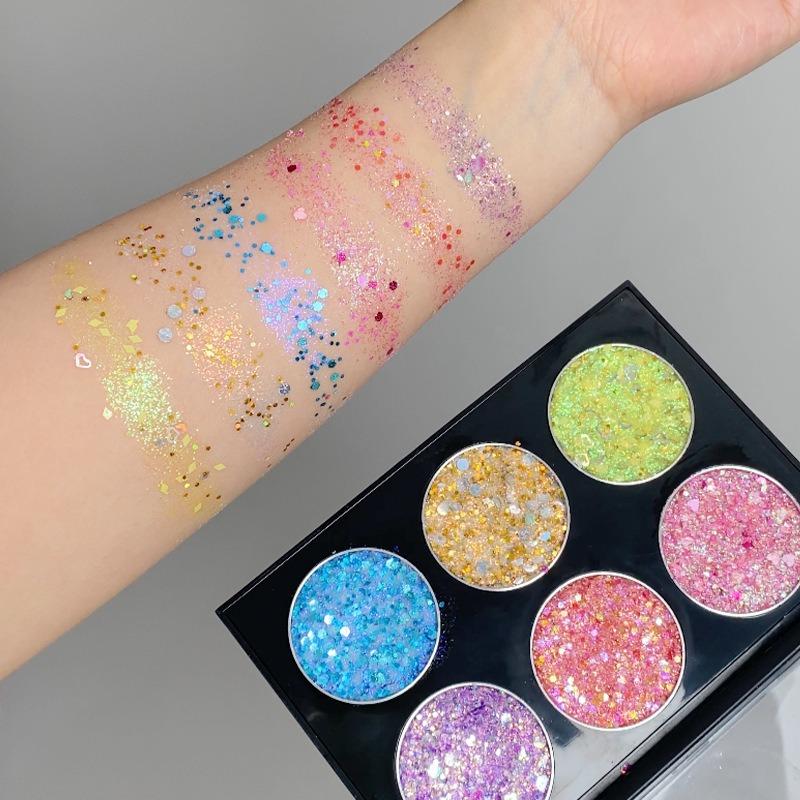 Shimmer Glitter Sequin Gel Eyeshadow Sparkling Eye Makeup For Stage Daily Cosmetics