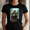 T-Shirt Women Viking Plays Banjo Motif Cotton Size XS To 3XLWill Be Opened In a New Window or Tab