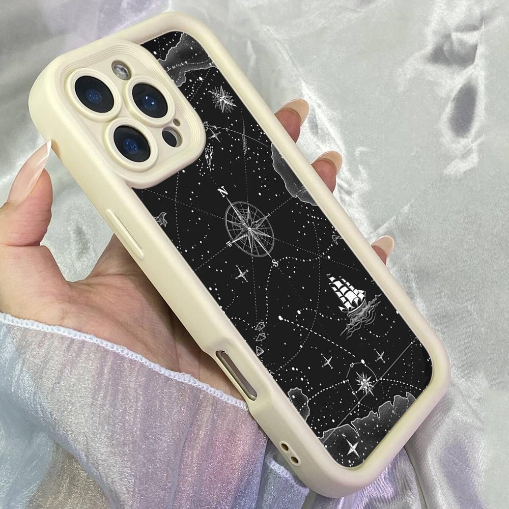 JT55 Astronomy Maps Phone for iPhone 17 16 15 Pro Max Samsung S26 S25 Ultra A17 A16 A07 A56 A55 Xiaomi 15T Redmi Note 14 Pro Plus Soft TPU Case Cover