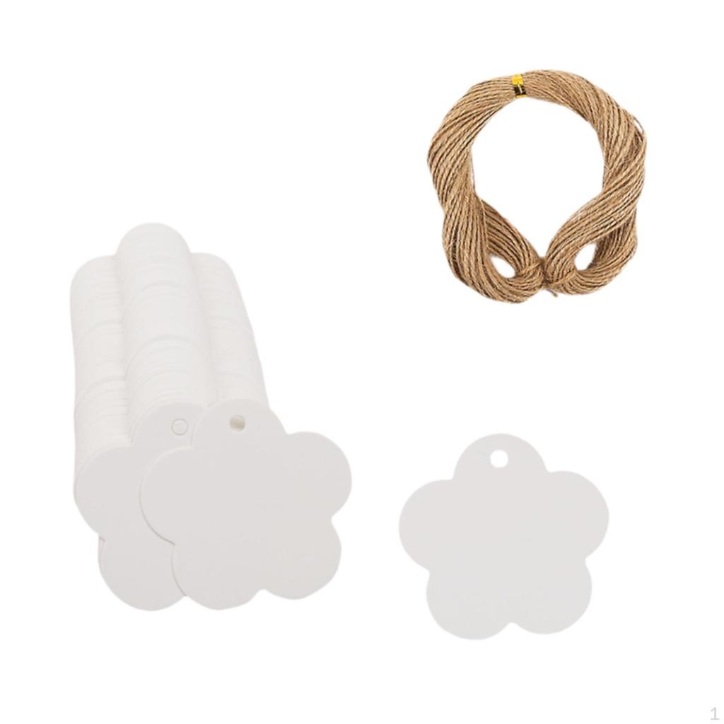 100 Pack Gift Tags Blank Labels for DIY Projects And Price Tagging