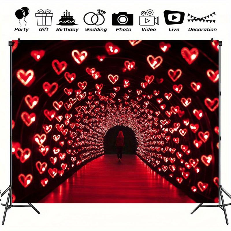 Valentine's Day Eternal Love Red Heart Tunnel Banner - Polyester background indoor and outdoor holiday decoration