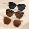 Popular Cat Eye Designer Sunglasses Leopard Decoration Gradient Women's Sun Glasses Ins  Trends Shades for Lady Gafas