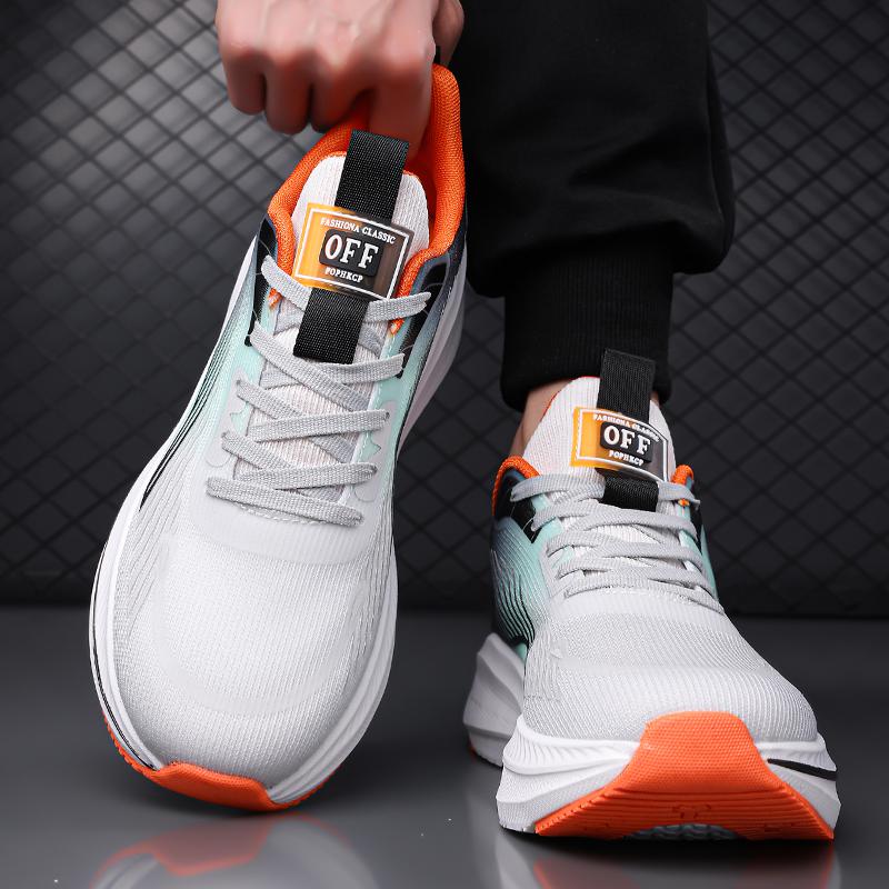Light Running Shoes Breathable Mesh Sporty Men'S Women'S Spring Summer Lightweight Shock Absorption Rebound Running Shoes