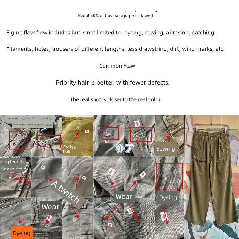 Foreign Trade Original Order Des * Igual Tencel™Lyocell Loose Casual Soft Wide Leg Overalls DS3 1255