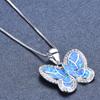 Hot Selling Multiple White Edged Small Diamond Butterfly Shaped Pendant Necklaces