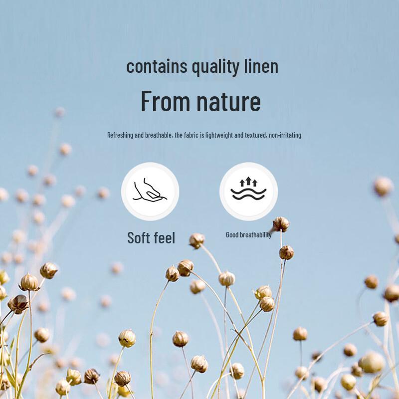 Antonio Men's Linen Texture Straight-Leg Casual Pants