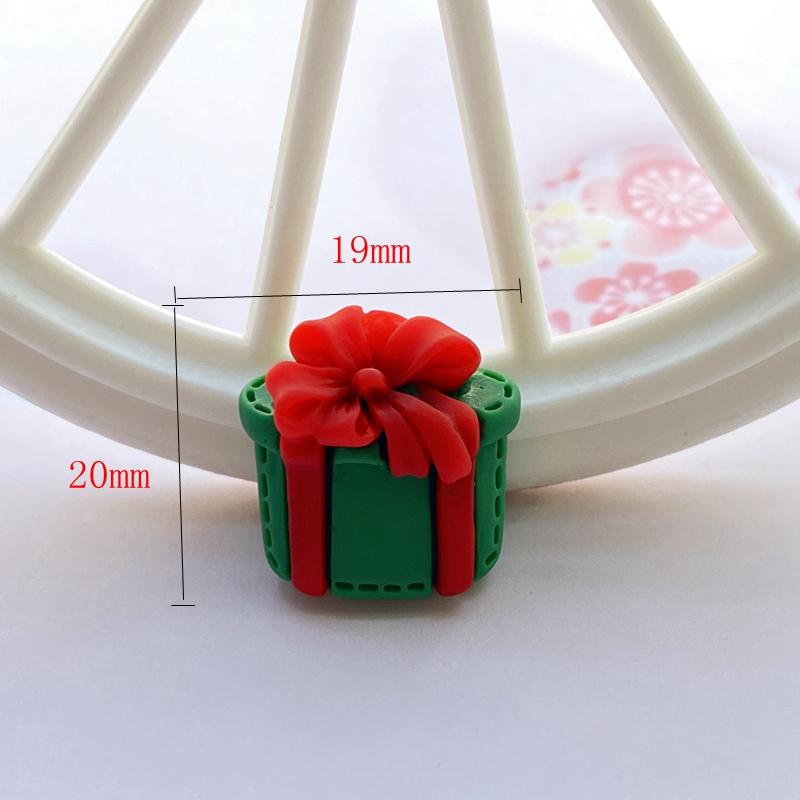 12 Stück Neue Niedliche Weihnachts-Serie Flacher Cabochon Scrapbooking Haarschleifen-Mittelteil Verzierungen DIY Zubehör F85