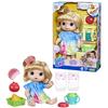 Hasbro Baby Alive Juice-Loving Baby, Ages 3+, 12-inch (30 Cm) Doll Set, Bottle, Diaper, Juicer, Blonde Hair, F7356, Authentic