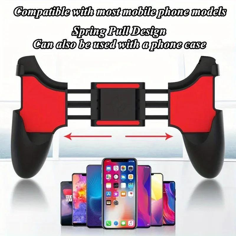 Mobile Phone Gaming Controller for Shooting Gamepad Joystick Hooter Game Grip Aux Button Handle Phone Holder