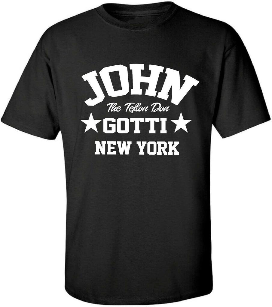 John Gotti New York Gangster Mob Mafia Men T Shirt Black