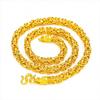 Vietnam Alluvial Faucet Cloth Pattern Glossy Handmade Large Necklace Popular Vietnamese Men's Domineering Gold Plated