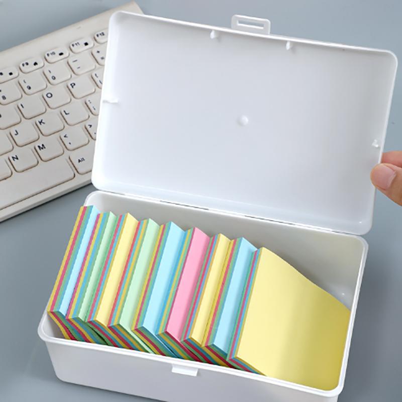 Transparent Plastic Storage Box Pocards Small Card Storage Box Desk Organizer Box Classification Box Stationery