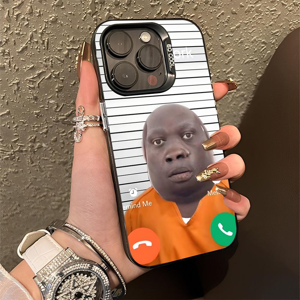 John Pork is Calling Answer Call Phone Case For iPhone 16,15,14,13,12,11,Pro,Max,Plus,Mini,XS,SE Anti Fall Black Matte Bumper