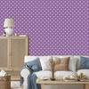 Heart Wallpaper Purple, Light Gray and White 50x1000