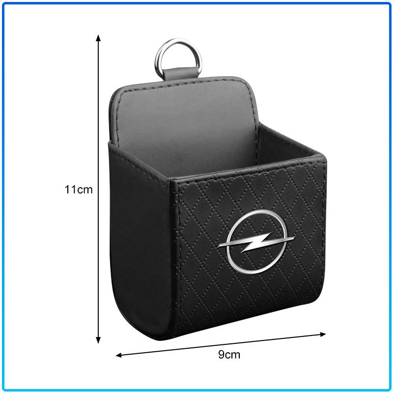 Leather Car Storage Box Air Vent Dashboard Tidy Hanging Organizer Box For Opel Astra H G J Insignia Mokka Zafira Corsa Vectra B C D
