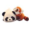 Stuffed Animal Raccoon Plush Doll Soft Pillow Transform Panda Reversible Panda Toys  Kids Toy