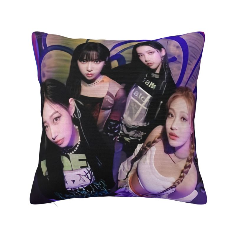 Custom Kpop A-Aespas Girls Karina Winter Giselle Ningning Pillow Case Sofa Luxury Cushion Cover Car Pillowcase