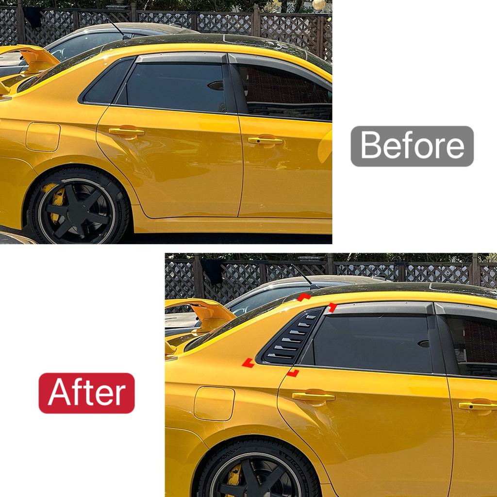 Car Rear Window Louver Shutter Cover Fit For Subaru Impreza WRX STI 2011 2012 2013 2014 Side Vent Trim Windshield Cover