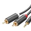 Ugreen Av102 Kabel 2X Rca (Cinch) Jack 3.5 Mm 2M (Czarny)