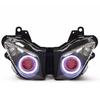 Motorcycle Headlamp Custom Modified Head Light HID Projector Headlight Assembly LED Angel Eyes For Kawasaki Ninja ZX6R 2009-2012