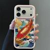 Koi, der Glück bringt Handyhülle Für iPhone 17 17Air 15 14 13 12 11 16 Plus 16 Pro Max Stoßfeste Weiche Hülle Funda Schale
