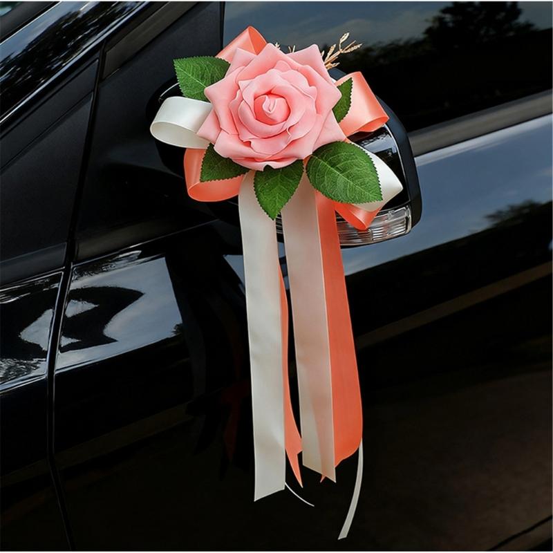 Artificial Floral Arrangement For Wedding Chair Decors Car Ornament Outdoor Ceremony Weatherproof Silk Flower Decoration