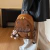 Vintage Suede Simple Backpack for Women New Large Capacity Commuter School Bag Comfortable and Versatile Texture Storage Bags