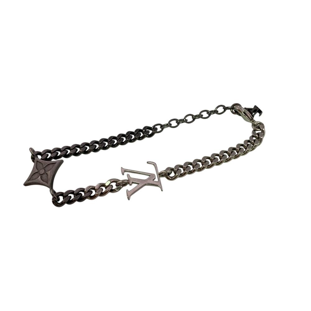 LOUIS VUITTON M00508 metal LV Instinct bracelet Silver metal Used