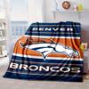 Denver Broncos Coperta Portatile/Coperta Morbida Coperta per Letto Adatta per Viaggi Campeggio Soggiorni Uffici Divani Regali per Fan