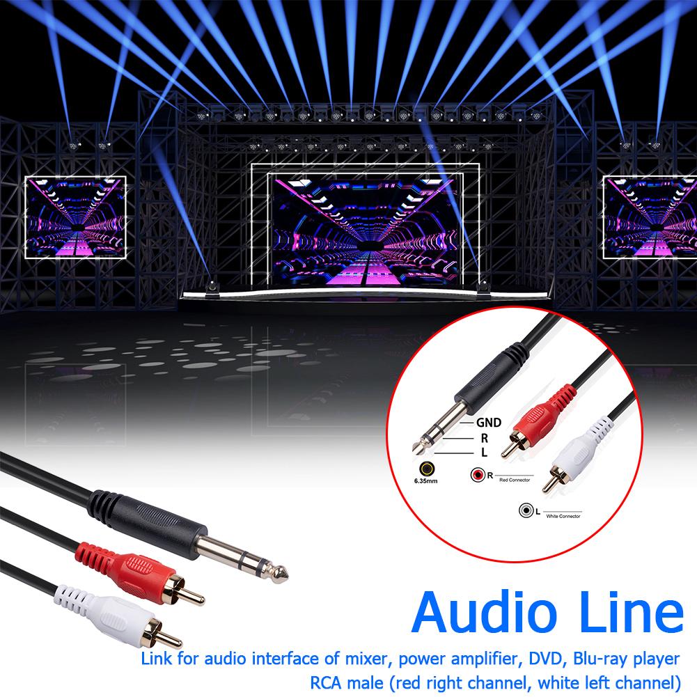 Cavo Audio 3.5 Mm RCA Cavo Audio Stereo Da 20 Piedi - Connettore 3.5mm Maschio A Doppio RCA Maschio, Colore Nero, Marca My Cable Mart Cavo TOSLINK - Foto 4