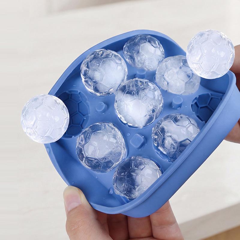 Ice Cube Shape Football Ice Cube Mold Silicone Football Silicone Ice Cube Mold Bar Whiskey Accessories Silicone Molds Gifts
