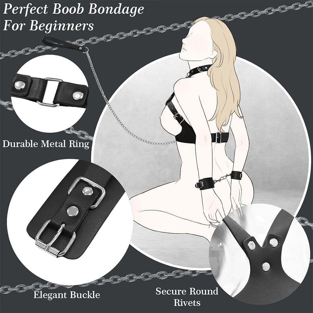 Pussy Handcuffs Sex Toys Games for Couples Slave Harness Cuffs Bondage Straps Erotic Obedience Turn Female Sex Kits 18+