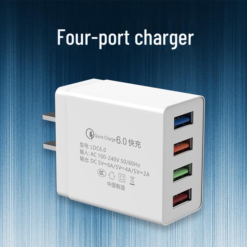 Universal Fast Charging Multi-Port USB Charger for Android, Huawei, Xiaomi, Vivo, and OPPO Devices