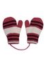 Gloves with a String - 30% Acrylic Wool - Pink
