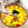 Dragon Ball Z Redondo Goku Decoração de Sala de Estar Tapete Kakarot Animação Tapete Flanela Tapete de Chão para Casa Tapete para Quarto