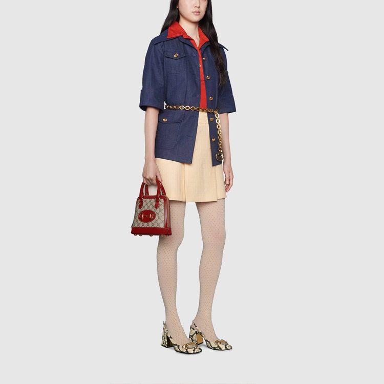 button detail A-line mini skirt 643330-ZAF5T-9205