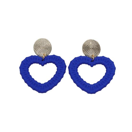 Orecchini A Cuore Rosa Per Donna – In Acrilico Leggero, Ipoallergenici, Formato 6,3 Cm, Gioielli Moda Per Uso Quotidiano E Regalo