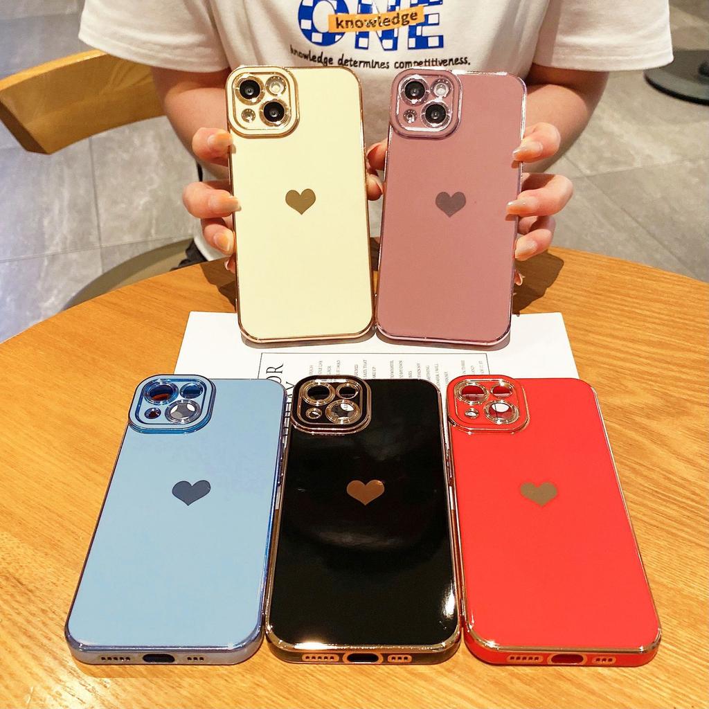 Angel eye electroplating side 15/16 with picture Apple soft case XR solid love for iPhone17ProMax